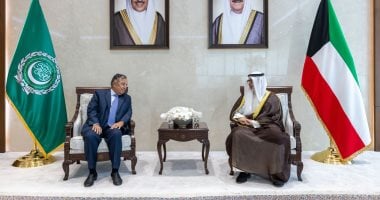 جانب من زيارة الأمين العام للجامعة العربية إلى دولة الكويت