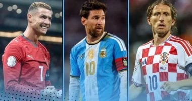 ميسي ورونالدو ومودريتش 