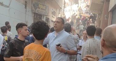 البحث عن مفقودين أسفل ركام منزل حدائق القبة المنهار