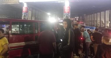 عودة الحركة المرورية بطريق قناة السويس في محرم بك بعد حادث تصادم
