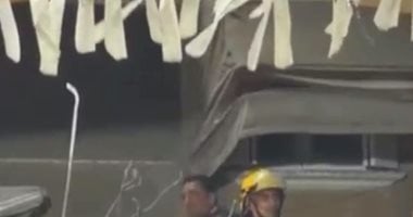 استخراج جثة سيدة وطفل بعقار حدائق القبة المنهار