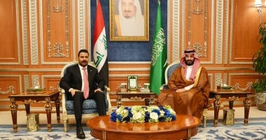رئيس الوزراء العراق يلتقي ولي العهد السعودي 