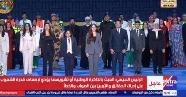 دينا فؤاد تقدم فقرة «الأبطال» خلال احتفالات نصر أكتوبر 