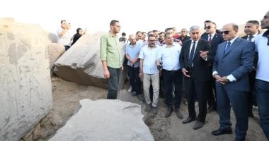وزير الآثار ومحافظ الغربية يتفقدان معبد بهبيت الحجارة لدراسة تطويره