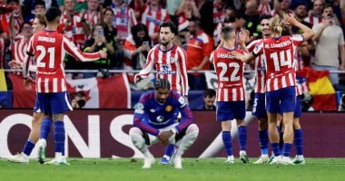 أتلتيكو مدريد يهزم مانشستر يونايتد بثنائية في دوري أبطال أوروبا