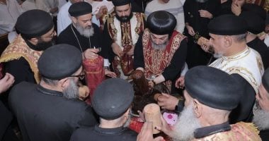 إيبارشية بنى مزار والبهنسا للأقباط الأرثوذكس تحتفل بعيد القديس يوحنا الجندى الأشروبى