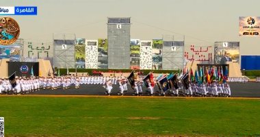 طلاب أكاديمية الشرطة يشكلون "دفعة 2026" على الحبال