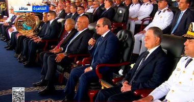 الرئيس السيسى يهنئ الخريجين الجدد من أكاديمية الشرطة وأسرهم