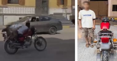 ضبط طالب قاد دراجة نارية برعونة وقام بحركات استعراضية فى الأقصر