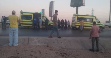 إصابة 8 أشخاص إثر انقلاب ميكروباص بطريق مصر الإسماعيلية 