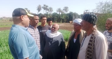 تركيب أعمدة إنارة بالطرق المؤدية لعزب النواورة فى أسيوط.. تفاصيل