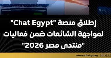مجلس الوزراء يسلط الضوء على إطلاق منصة "شات EGYPT" لمواجهة الشائعات