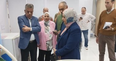 عميد طب الإسكندرية يزور مصابى العقار المنهار فى أبو سليمان