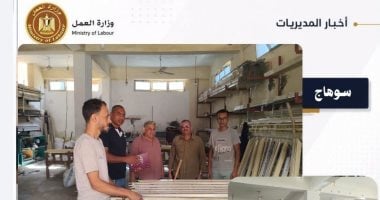 حملات تفتيشية بالمنطقة الصناعية بالكوثر وتسوية ودية لمستحقات 3 عمال بسوهاج