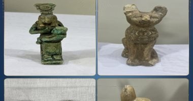 ضبط شخصين بحوزتهما 521 قطعة أثرية بالمنيا