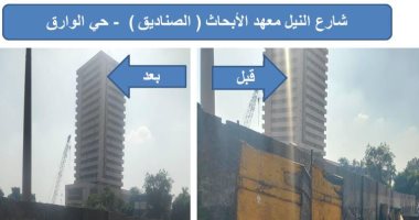 حملات مكثفة لرفع كفاءة النظافة وتجريد المخلفات بشوارع الوراق في الجيزة