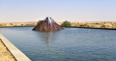 عين مياه ساخنة وحوض التبريد الرئيسي - جارة ام الصغير