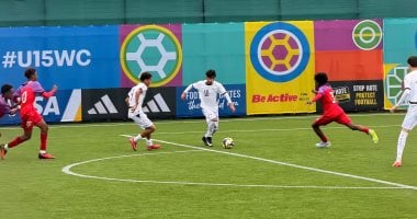 جانب من مباراة منتخب مصر وكايمان