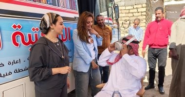 قافلة متكاملة تصل إلى وادي فيران بجنوب سيناء لتقديم الخدمات للأهالي