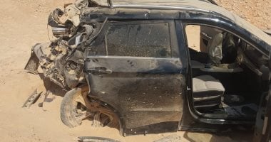 إصابة 3 أشخاص في انقلاب سيارة ملاكي على الطريق الصحراوي الشرقي بسوهاج