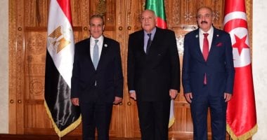 وزراء خارجية مصر وتونس والجزائر
