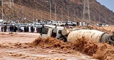 حالتا وفاة ومصاب والبحث عن مفقود جراء سيول وادي وتير فى نويبع