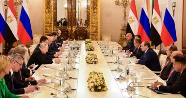 فخامة الرئيس عبد الفتاح السيسي،والرئيس فلاديمير بوتين