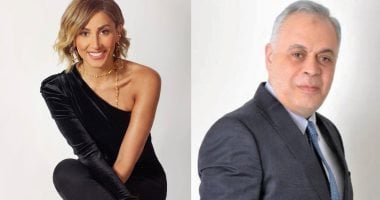 الدكتور أشرف زكى نقيب المهن التمثيلية والفنانة دينا الشربينى