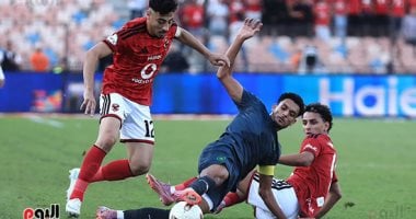 لقطة من مبارة الاهلي ومودرن سبورت