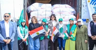 مؤسسة الجارحي للتنمية المجتمعية تشارك بـ40 طن أغذية ضمن القافلة الإغاثية لغزة