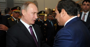 "بوتين" لـ"السيسى": عملنا المشترك يخدم روسيا ومصر