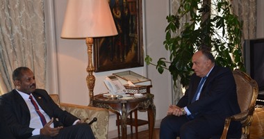 سامح شكرى يستقبل مساعد رئيس الجمهورية السودانى