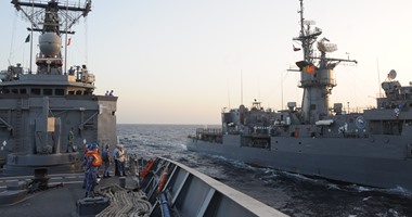 الجيش ينفذ المرحلة الرئيسية من التدريب البحرى المصرى السعودى "مرجان 15"
