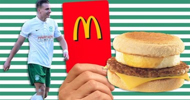 مهاجم هيبرنيان الاسكتلندى ممنوع من "ساندوتش ماك"