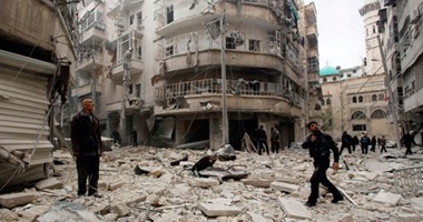 مقتل 25 شخصا فى سقوط طائرة حربية بمنطقة سكنية بمدينة أريحا السورية
