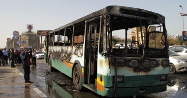 النيابة تستعجل تقرير المعمل الجنائى فى حريق أتوبيس نقل عام بمدينة نصر