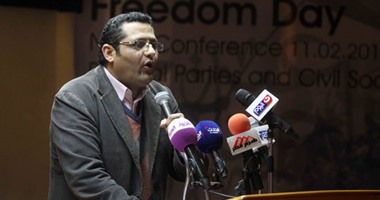 بالصور.. خالد البلشى: مطالب ثورة 25 يناير لم تتحقق رغم مرور 5 سنوات على تنحى مبارك