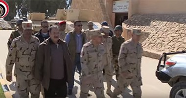 ننشر فيديو جولة وزيرى الدفاع والداخلية فى سيناء