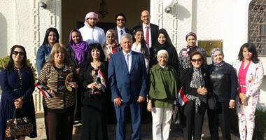 بالصور.. السفير المصرى بمسقط يستقبل اتحاد المستثمرات العرب
