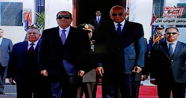 بالفيديو.. الرئيس السيسى يجتمع مع على عبد العال قبل إلقاء خطابه أمام مجلس النواب