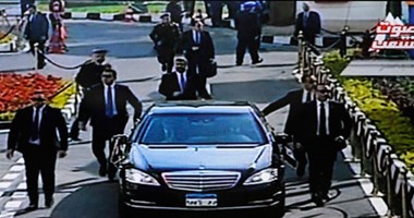 السيسى يغادر البرلمان عقب إلقائه خطابه أمام نواب الشعب