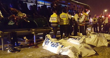بالصور.. مصرع 6 إسرائيليين وإصابة 11 فى حادث تصادم بين تل أبيب والقدس 