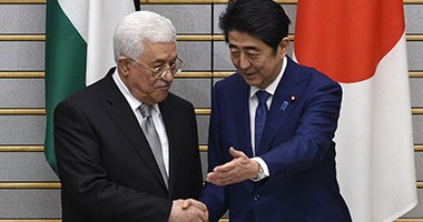 بالصور.. الرئيس الفلسطينى يبحث فى اليابان تطورات الأوضاع بالشرق الأوسط