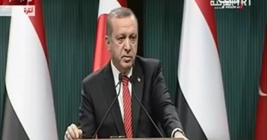 أردوغان: لن نظل صامتين أمام قتل نصف مليون مدنى فى سوريا