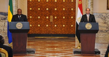 السيسى: نقدر موقف رئيس الجابون الداعم للإرادة الحرة للشعب المصرى