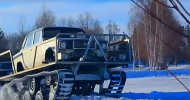 بالفيديو.. شاهد تحويل سيارة "لادا" الروسية لدبابة