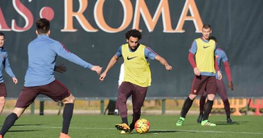 بالصور.. محمد صلاح يُشارك فى تدريبات روما قبل لقاء باليرمو فى الدورى