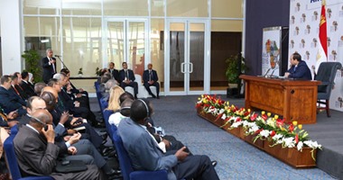 الرئيس السيسى خلال مشاركته فى منتدى أفريقيا 2016