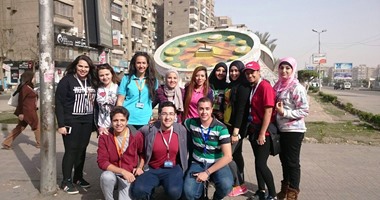 صحافة المواطن: بالصور.. طلاب الأكاديمية العربية يدشنون مبادرة "مصر الجميلة"