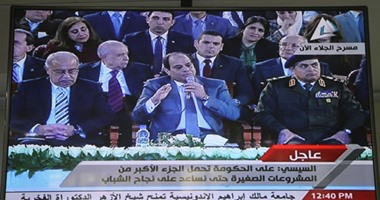 بالفيديو..السيسى لـ"المصريين": "بتحبوا مصر صحيح.. اسمعوا كلامى أنا بس"